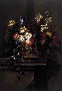 Arellano, Juan de Basket of Flowers on a Plinth oil painting artist